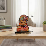 Khatu Shyam Ji Wooden Table-Top Stand (7×7”) | Love Craft Gifts