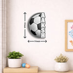 Personalized Football Name Wall Frame – Custom Sports Name Wooden Wall Décor (8x5 Inch) Kids Room Gift | Love Craft Gifts™