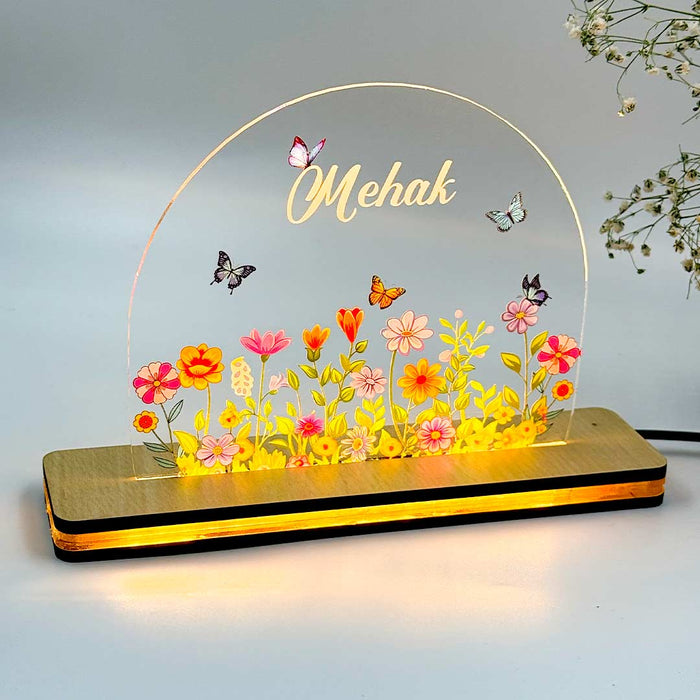 Personalized Name Acrylic Lamp- Single Light- 5X6