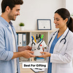 Premium Doctor White Coat Pen Stand – Personalized Medical Desk Organizer Gift with Stethoscope Design (Plastic) | Love Craft Gifts™