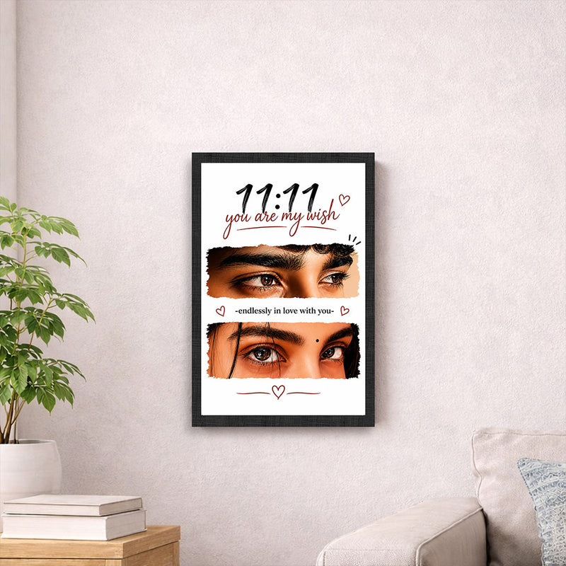 Personalized Couple Eyes Digital Portrait 8x12" | Custom Romantic Eye Artwork with Names & Special Date | Unique Anniversary Gift for Couples