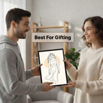 Minimalist Line Art Wall Frame (8×12”) | Love Craft Gifts