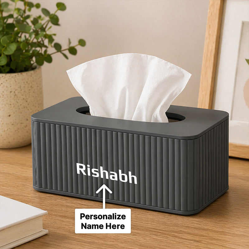 Personalized Tissue Holder Box (Standard Size) – Custom Name Home Decor Organizer Gift | Love Craft Gifts™