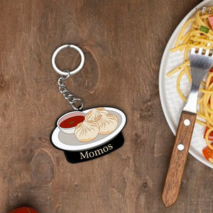 Customized Indian Food Keychain With Name | Love Craft Gifts