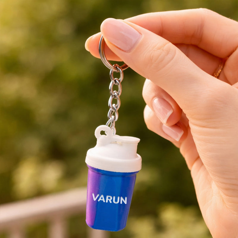 Personalized Mini Bottle Keychain (Standard Size) – Custom Name Plastic Keychain Gift | Love Craft Gifts™