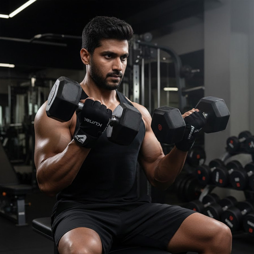 Personalized Boldfit Gym Gloves with Wrist Support – Size XL (Black) | Love Craft Gifts