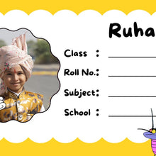 Personalized Oggy & The Cockroaches Name Slips  | 12x18" Sheet with 36 Labels