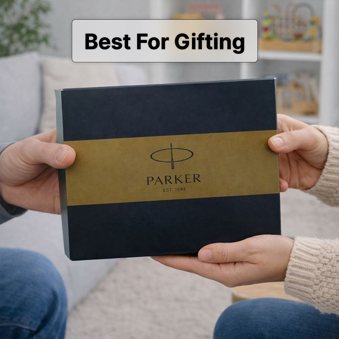 Parker Vector Gift Set Roller Ball Pen with Logo Round Key Chain – Premium Writing Gift Set | Love Craft Gifts