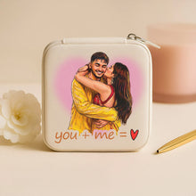 Personalized Couple Photo Jewellery Travel Case-4×4"