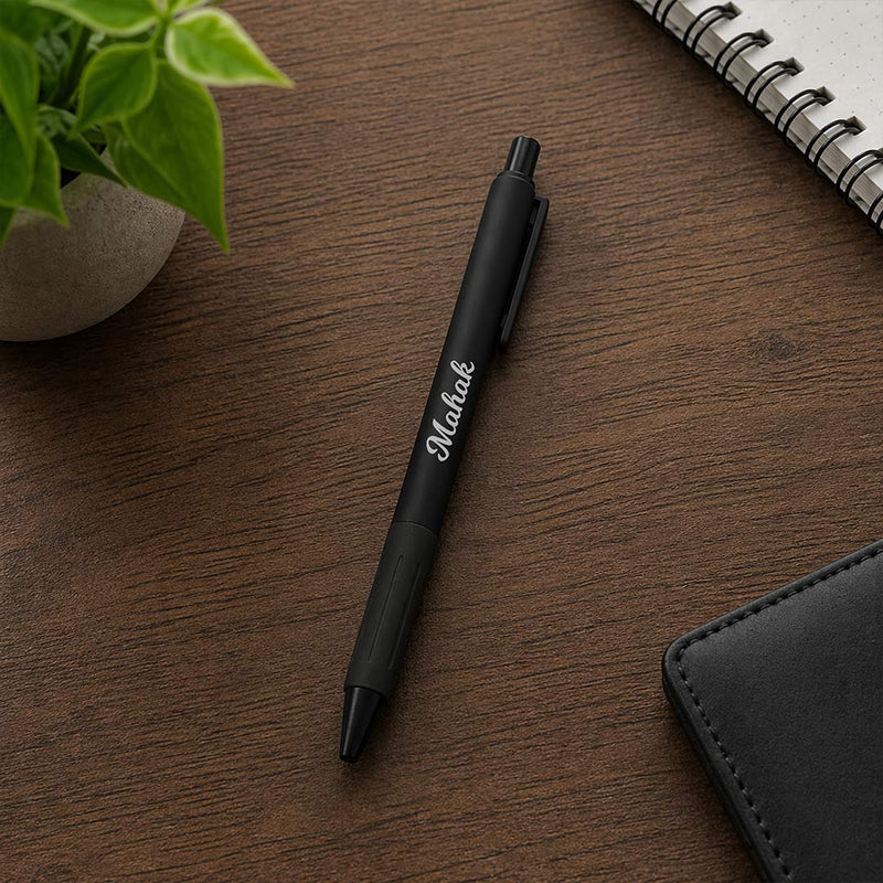 Personalized Black Pen (Standard Size) – Elegant Custom Name Writing Gift for Professionals | Love Craft Gifts™