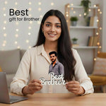 Personalized Cartoon Name Table Stand – Best Brother Edition (7×6 Inch) | Love Craft Gifts