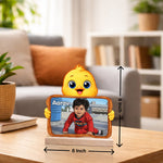 Personalized Cartoon Baby Photo Frame (6x6 Inch) – Custom Name Kids Table Decor Gift | Love Craft Gifts™