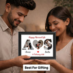 Personalized LOVE Photo Frame with Name & Date Customization 12x8 Inch | Love Craft Gifts