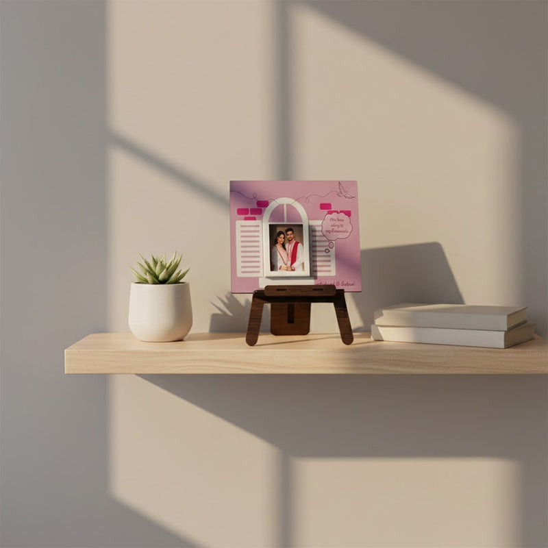 Personalized Photo Table Frame (6 × 8 Inch)