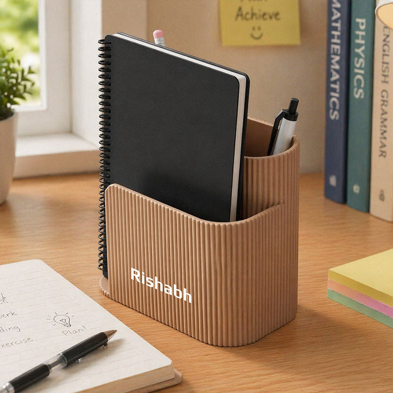 Personalized Desk Organizer Holder (Standard Size) – Custom Name Multi-Storage Office Gift | Love Craft Gifts™