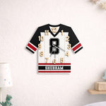 Personalized Football Jersey Wall Clock – Custom Name & Number Sports Wooden Clock (12x15 Inch) Kids Room Décor Gift | Love Craft Gifts™