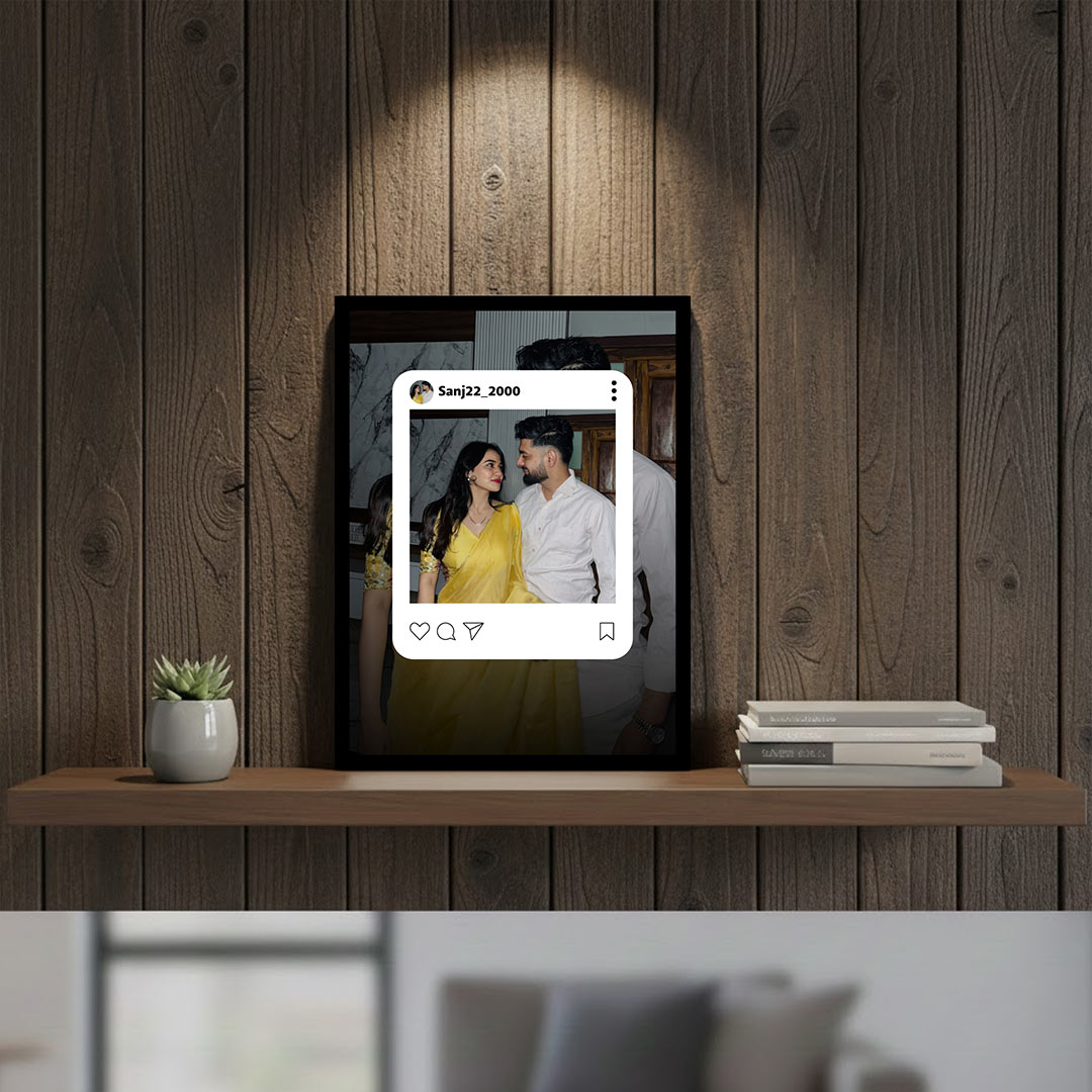 Personalized Instagram Photo Frame (8×12 Inch) | Love Craft Gifts