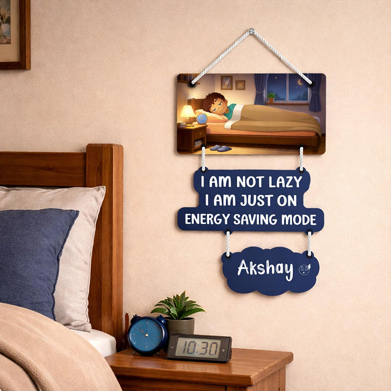 Personalized Funny Kids Wall Hanging Frame – Custom Name Bedroom Décor (15x9 Inch) | Love Craft Gifts
