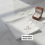 Personalized Couple Name Handkerchief – Custom Romantic Name Printed Hanky | Love Craft Gifts