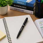 Personalized Matte Black Pen (Standard Size) – Elegant Custom Name Writing Gift for Professionals | Love Craft Gifts™