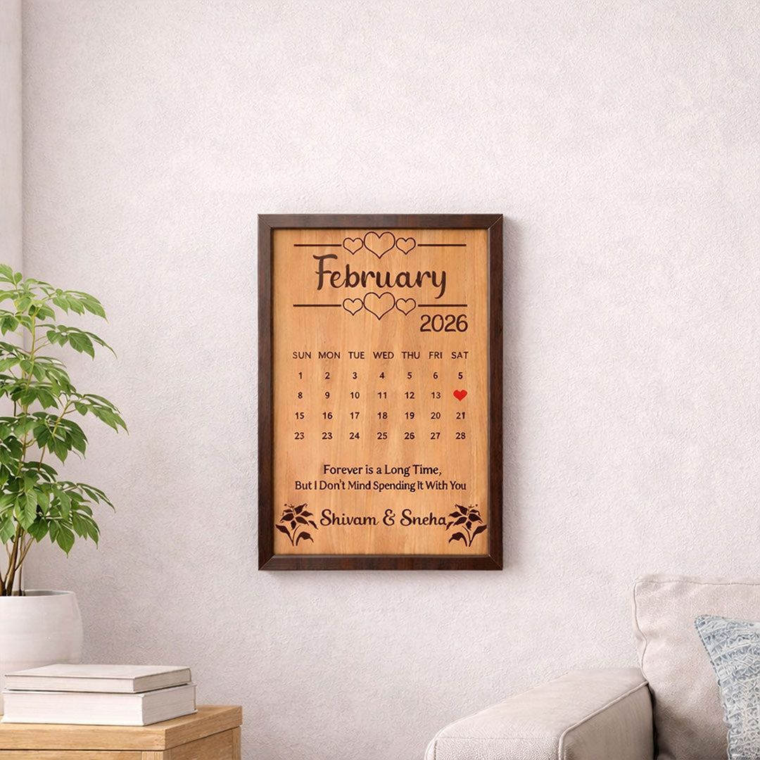 Personalized Memory Design Wall Frame Custom Name & Text Gift Frame 8x12" | Love Craft Gifts