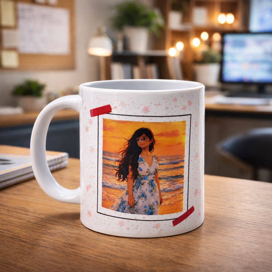 Personalized Polaroid Style Photo Mug – 250ml | Love Craft Gifts