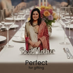 Personalized Cartoon Name Table Stand – Best Mother Edition (7×6 Inch) | Love Craft Gifts