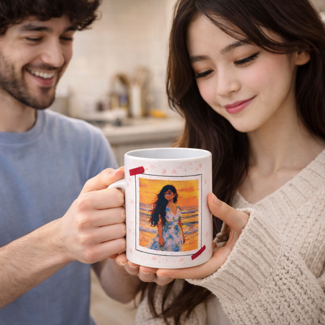Personalized Polaroid Style Photo Mug – 250ml | Love Craft Gifts