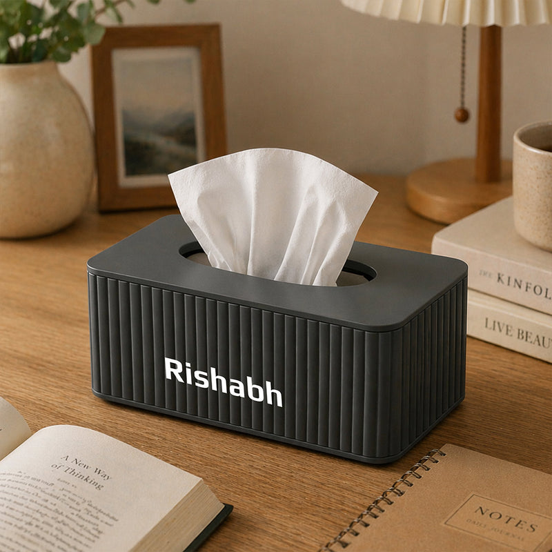 Personalized Tissue Holder Box (Standard Size) – Custom Name Home Decor Organizer Gift | Love Craft Gifts™