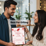 Personalized Valentine’s Day Love Message Photo Frame (8×12”) | Love Craft Gifts