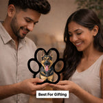 Personalized Pet Paw Wall Frame – Custom Dog Portrait Wall Décor (9x9 Inch) Unique Pet Lover Gift | Love Craft Gifts™
