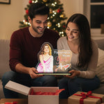 Personalized Acrylic LED Lamp – “Happiness Means You” Gift (8×9 Inch) | Love Craft Gifts