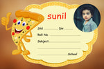 Pizza Cartoon Personalised  Notebook Name Slips | Love Craft Gifts |t