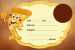 Pizza Cartoon Personalised  Notebook Name Slips | Love Craft Gifts |t