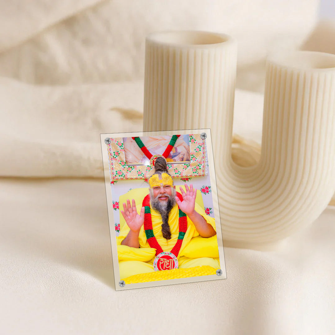 Premanand Ji Maharaj Acrylic Magnet – 2×3 Inch | Love Craft Gifts