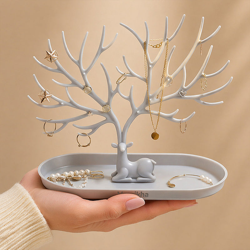 Personalized Jewellery Organizer Tree with Custom Name – Premium Plastic Jewellery Holder Gift (Standard Gift Size) | Love Craft Gifts™