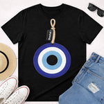 Evil Eye Protection Graphic Print Black T-Shirt – Unisex Casual Wear | Love Craft Gifts