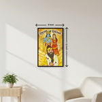 Premanand Maharaj Ji & Radha Krishna Divine Devotional Wall Photo Frame (8×12”) | Love Craft Gifts