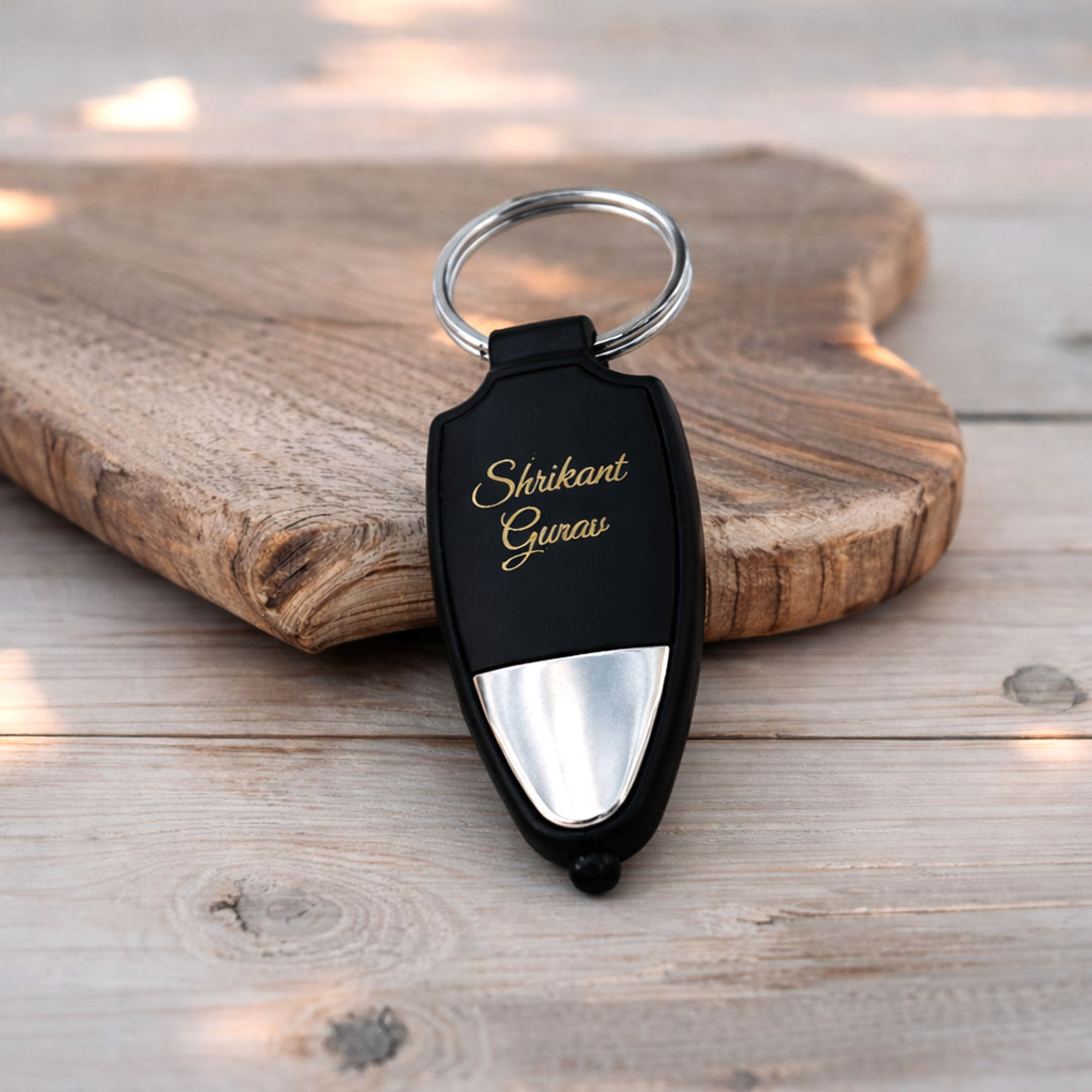 Personalized RGB Glow Name Keychain – Multicolor LED Light Gift | Love Craft Gifts