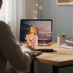 Personalized Acrylic LED Lamp – “Happiness Means You” Gift (8×9 Inch) | Love Craft Gifts