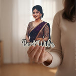 Personalized Best Wife Photo Table Stand – A Heartfelt Gift for Her | Love Craft Gifts