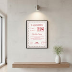 Personalized Love Letter Wall Frame (8×12 Inch) | Love Craft Gifts