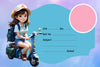 Cartoon Cute Girl Name Slips