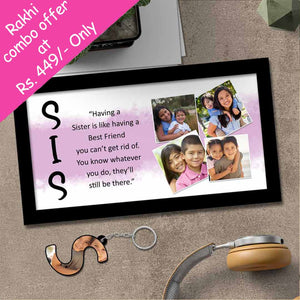 Photo Collage Frame- Unique Gifts for Sister on Rakhi| Love Craft Gifts