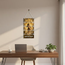 Lord Hanuman Wooden Hanging Wall Décor – 9x16"