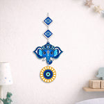 Evil Eye Elephant Wall Hanging Nazar Protection Home Décor 20x9 Inch | Love Craft Gifts