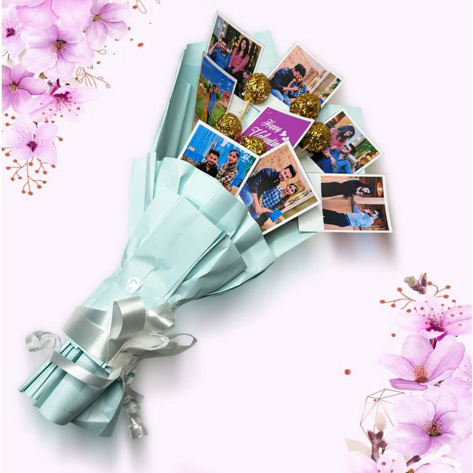 Customize Polaroid  Photo Bouquet - A memorable Gift- For Hisar