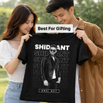 Personalized Desi Boy Name & Photo Black T-Shirt – Custom Stylish Graphic Tee | Love Craft Gifts