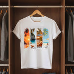 Summer Vibes Beach Graphic White T-Shirt – Tropical Vacation Print Tee | Love Craft Gifts