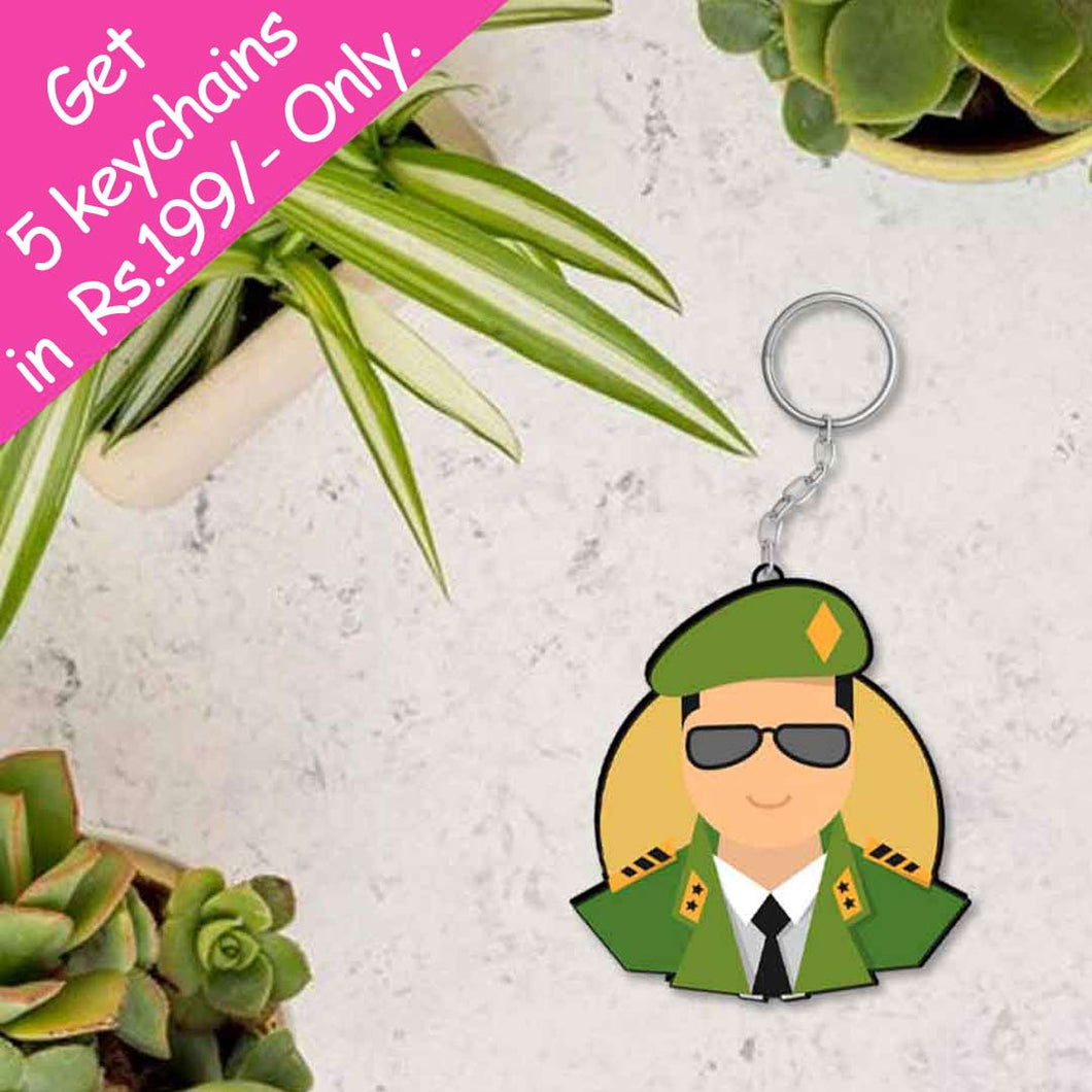 Officer Keychain Or Keyring | Love Craft Gifts